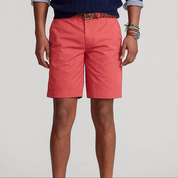 Polo Ralph Lauren Red Classic Fit 9” Shorts - Picture 1 of 6